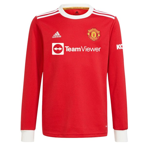 Thailande Maillot Football Manchester United Domicile ML 2021-22 Rouge